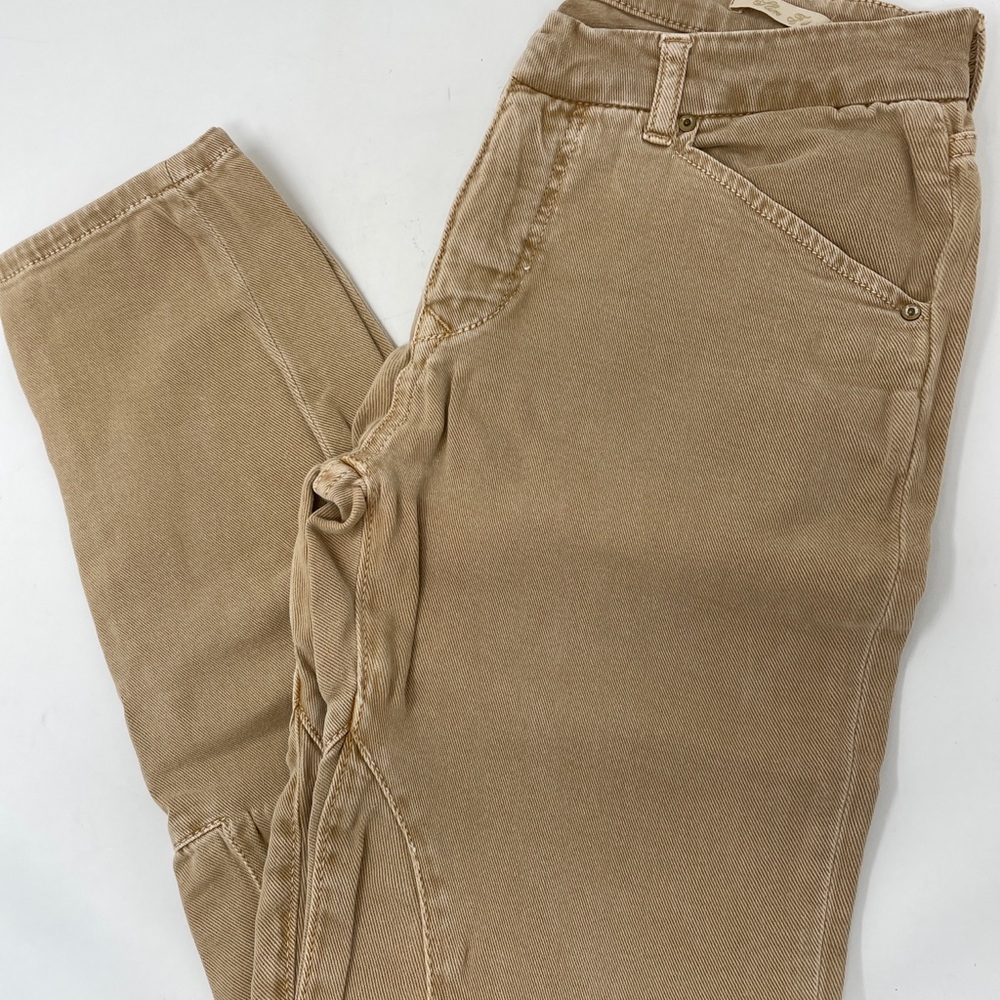 Zara jeans beige size 6